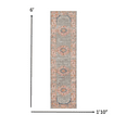 thumbnail image 2 of 2â€™ x 6â€™ Gray and Gold Medallion Runner Rug, 2 of 6