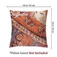 thumbnail image 4 of nygtbtfer Ethnic Chair Seat Throw Pillow Large Vintage Floral Orange Home Decor Square Cushion Covers | Set of 2 24x24in, 4 of 7