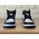 thumbnail image 5 of Ni - ke Ni - ke Air Jordan 1 Mid Panda Black White DV0991-101 Women Size 12 / Men 10.5 AJ1, 5 of 5