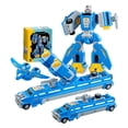 thumbnail image 1 of Transforming Toy Set with Storage Box, Magnetic Cars Trucks Robot for Kids, 1 of 8