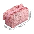 thumbnail image 2 of OCCOA Lace Floral Pen Bag Large Capacity Suitable for Outdoor Travel Handbag Makeup Bag Three-Dimensional Storage Pouch for Stationery Cosmetics, E, 2 of 5