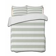 thumbnail image 2 of Quilts Queen Size, Sage Green Stripe Soft Comforter Bedding Set for Bed, Modern Simple Geometric White Striped Lightweight Quilted Bedspread with Pillow Cover(2 Pieces) for All Season, 90x96 Inch, 2 of 6