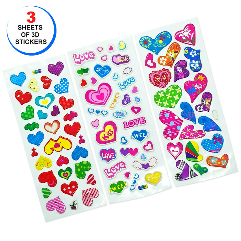 JDEFEG Classroom Must Haves for Teachers 1.5 Inch Love Valentine's Day  Stickers Sealing Stickers 9 Kinds Of Patterns Mall Gift Decoration Self