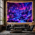 thumbnail image 6 of Ancient Tree Beside River and Waterfall, Dreamy Fantasy for Nature Lovers, Forest Wall Art, Housewarming Gift, Tapestry Wall Hanging for Bedroom and Living Room, 6 of 7