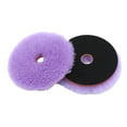 thumbnail image 3 of Lierteer 5.5 Inch Purple Wool Polishing Pad Car Paint Polishing For Buffer Polisher Use, 3 of 8