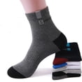 thumbnail image 4 of 10 pares de medias deportivas de algodón transpirables para hombre, calcetines de fibra de bambú para otoño e invierno, desodorante con absorción de sudor, calcetines de negocios, 4 of 5