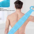 thumbnail image 4 of 1PCS Body Sponge Silicone Brushes Bath Towels Scrubber Rubbing Back Peeling Massage Shower Belt Extended Skin Clean Brushes_c*, 4 of 4