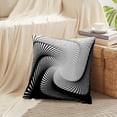 thumbnail image 3 of LALILO Throw Pillow Covers Hexagon Twisted Geometric Backdrop Art Cushion Cover 18" x 18", 2 Pack, 3 of 6
