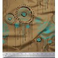 thumbnail image 3 of Soimoi polyester Crepe Fabric Brush Stroke Abstract Print Sewing Fabric Yard 52 Inch Wide, 3 of 3
