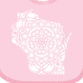 thumbnail image 4 of Inktastic Wisconsin Silhouette Mandala Boys or Girls Baby Bib, 4 of 4