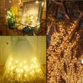 thumbnail image 4 of Guirnaldas de luces solares para exteriores, luces navideñas de 10 m, 100 luces LED decorativas solares, 8 patrones, impermeables, adecuadas para fiestas de bodas en el patio del árbol de, 4 of 5