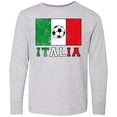 thumbnail image 3 of Inktastic Italian Soccer Long Sleeve Youth T-Shirt, 3 of 5