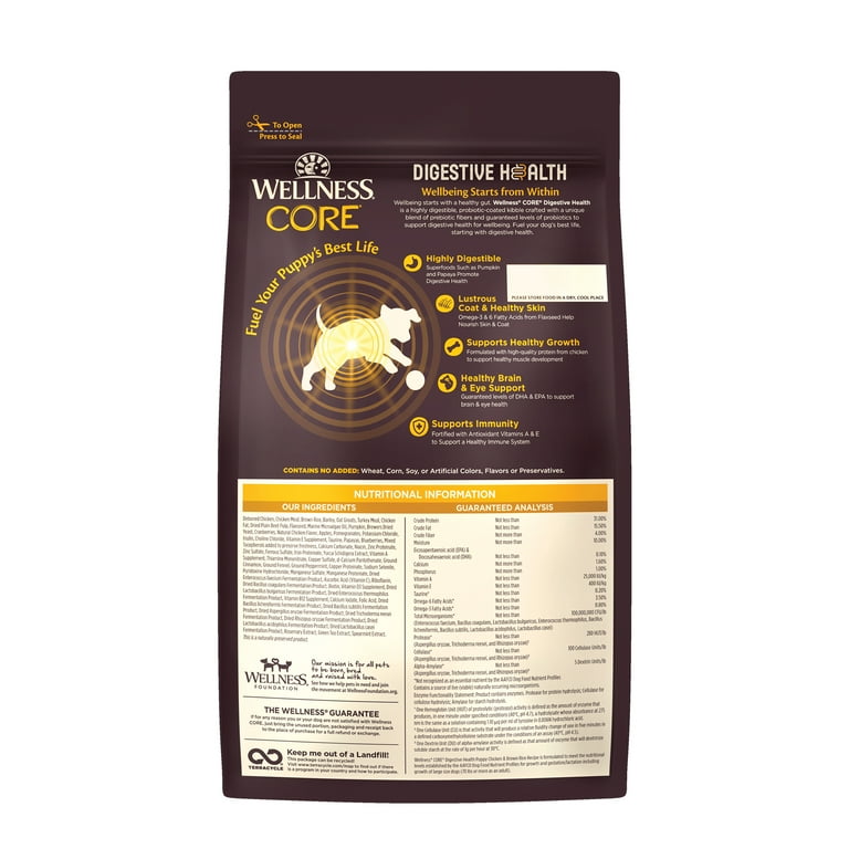 Wellness core large breed puppy food cheap