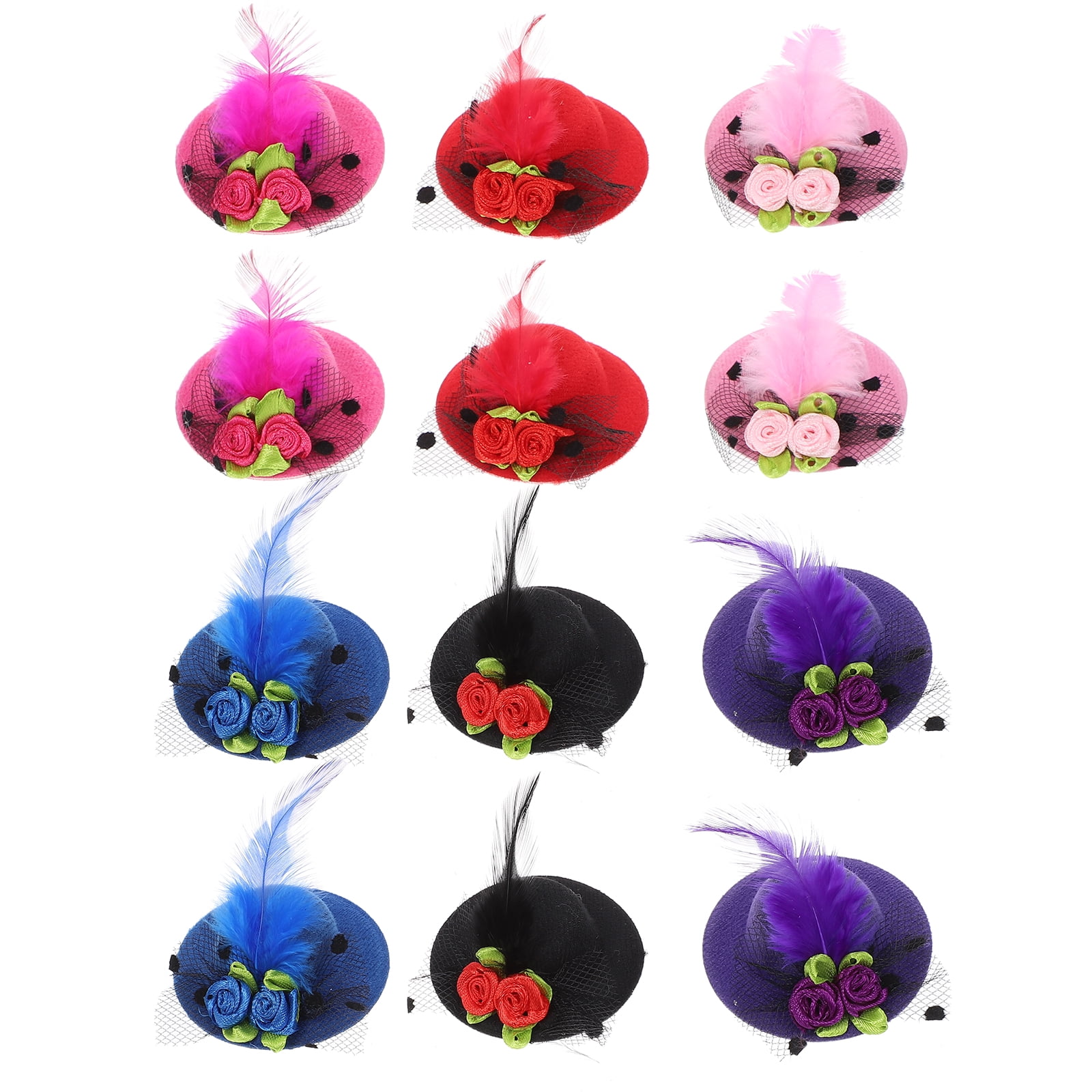 Hair Clip Mini Hat Kids Hats Clips Party Fasinator Hairpin Hairpins