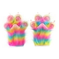 thumbnail image 2 of TISHITA Gants Pattes d'Animaux Confortables Doux Gants de Costume Cosplay pour Performance sur Scène Multicolore B, 2 of 8