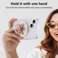 thumbnail image 7 of Dteck for MagSafe Ring Holder, MagSafe Phone Grip, Magnetic Phone Ring Holder, Magnetic Phone Grip with Adjustable Stand for iPhone 15/14/13/12 Series, MagSafe Accessories, Diamond Gold, 7 of 7