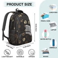 thumbnail image 5 of Paw Print Backpack for School,Cute School Bag,Schoolbag with Adjustable Shoulder Straps & Padded Back,16.9 Inch, 5 of 5