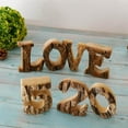 thumbnail image 3 of kurtrusly Handcraved Wooden Letters Door Numbers Alphabet Letter Floating Adress Name E, 3 of 8