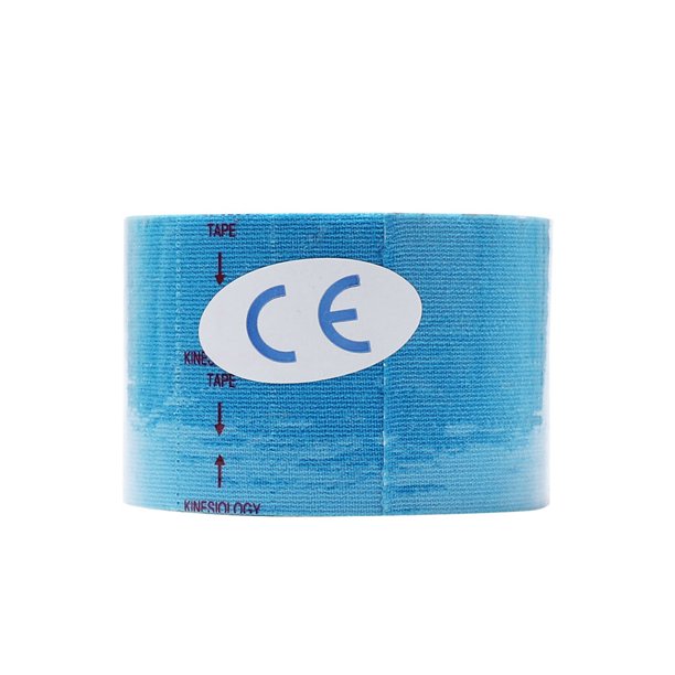 Advancent Cinta muscular Soporte Elástico Deporte Vendaje Gimnasio Fitness Correa muscular Gimnasios en casa Azul claro 7.5 cm * 5 m