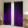 thumbnail image 4 of Erosebridal Black and Purple Curtains Women Ombre Glitter Window Curtains for Bedroom Living Room,Abstract Striped Curtains & Drapes 2 Panels 42"Wx63"L, 4 of 6