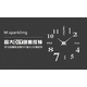 thumbnail image 2 of Efecto 3D Colgante Acrílico Diseño de bricolaje Números Diámetro del dial de 10 CM Reloj de pared Temporizador para decoraciones de oficina tholdsy JJ12847-01B, 2 of 6