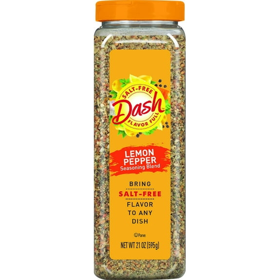 Dash Lemon Pepper Salt-Free Seasoning Blend, 21 Ounce
