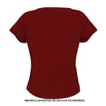 thumbnail image 2 of Blusa George para Dama, Manga Corta Corte Amplio Cuello Redondo Vino Talla EG, 2 of 4