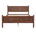 thumbnail image 5 of MODERNLUXE Queen Size Platform Bed with Headboard & Footboard,Solid Wood Bed Frame with Under Bed Storage for Adults Guests, Easy Assembly, Dark Walnut, 5 of 8