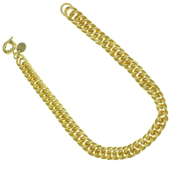 X & O 18KT Gold Electroplated Groumette link chain Necklace