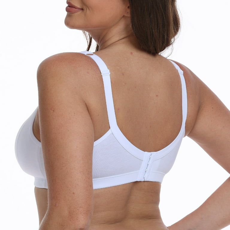 Women's Cotton Bra Seamless Unlined Plus Size Comfort Full Coverage Bra 46C