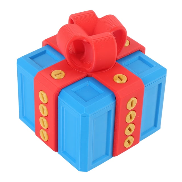 Exquisita Caja Presente Molesta Con Tornillos, Novedad única Y Divertida 3D Impreso Presente Contenedores Caja Almacenamiento Para Almacenar Juguetes Decoraciones Navideñas