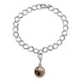 thumbnail image 2 of Boxer Puppy Dog Sleeping in Leather Chair Silver Plated Bracelet with Antiqued Charm, 2 of 5