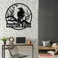 thumbnail image 4 of Craftnamesign Custom Raven Metal Wall Art with LED Light, Personalized Crow Moon Name Sign, 4 of 5