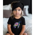 thumbnail image 3 of Trendy Turtle Shirt for Women, Teens & Kids Summer Sea Turtle T-Shirt Black Shirt 12 Months, 3 of 5