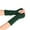Green, variant on Fesfesfes Women Teen Girls Gloves Knitted Arm Fingerless Keep Warm Winter Gloves Soft Warm Mitten Tops on