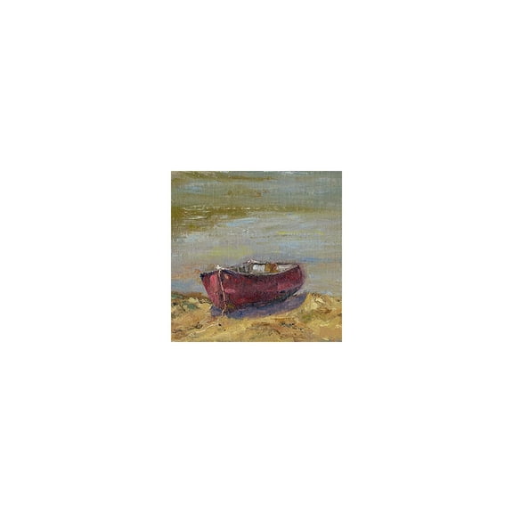 Marmont Hill Beached Red Painting Print on Wrapped Canvas