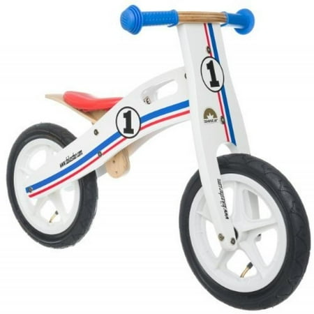 - Bikestar 12 inch (30.5cm) Kids Balance Bike / Kids Running Bike - wooden - White