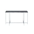 thumbnail image 2 of ACME Adelae Sofa Table in Faux Marble & Chrome, 2 of 2
