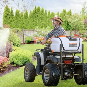 KFFKFF ATV Sprayer 60 L/15.9 Gal ATV/UTV Spot Sprayer with A Nozzle Boom 1.9 GPM