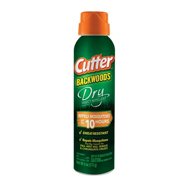 Cutter Backwoods Dry Insect Aerosol Repellent, 4 Oz.