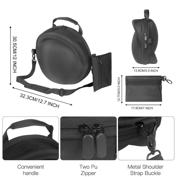 HUISZJ Hard Speaker Bag Accessory Bag, Shockproof Travel Case with Shoulder Strap, Anti-scratch Handbag for Harman Kardon Onyx Studio 8/7 Speakers