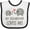 White and Black, variant on Inktastic My Godmother Loves Me Boys or Girls Baby Bib