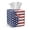 American Flag, variant on Xoenoiee Black Marble Print PU Leather Tissue Box Cover, Square Tissue Box Holder, Home Decor Facial Napkin Holder for Bathroom, Bedroom, Night Stand, Parlors, Offices