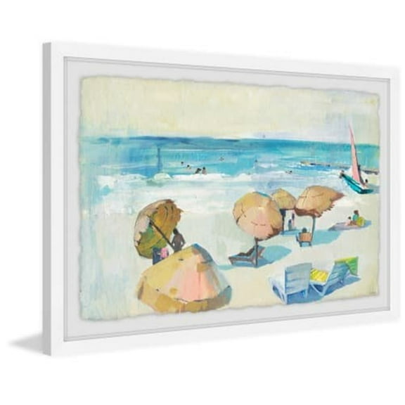 Marmont Hill Mh-Julcps-13-Wfpfl-24 16" X 24" "Tropical Breeze" Framed Giclee Painting On
