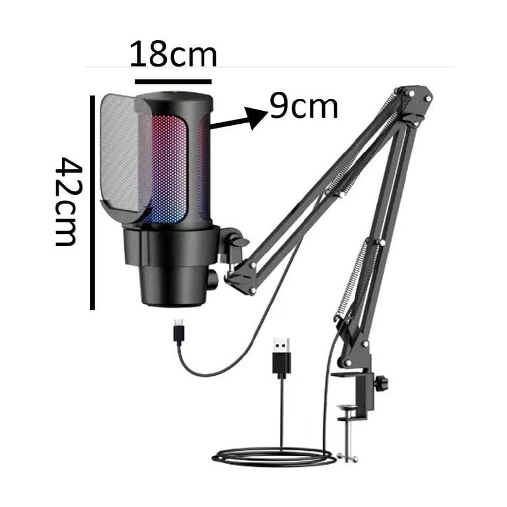 Excellent USB Pickup Encompassed Boom Arm Stand Space Saving Plan Professional Registering Studio Use