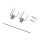 thumbnail image 3 of Tenedor giratorio para pollo asado, tenedor para asar, herramienta de cocina práctica, soporte Universal para pavo, Kit de para parrilla para 28cm, 3 of 8