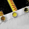 thumbnail image 4 of Manfei Boys Girls Letter Monogrammed J Curtains Pack of 2 (42x84 Each),Sport Baseball Curtains Blackout,Graffiti Splash Bedroom Curtains,Ultra Soft Home Decor, 4 of 6