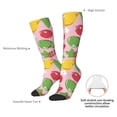 thumbnail image 5 of Knee High Socks for Men and Women, Cute Berry Flower Fruit Althletic Compression Socks, Support Long Tube Socks for Outdoor Sport, Calf Socks, High Stockings for Women Men, 5 of 7