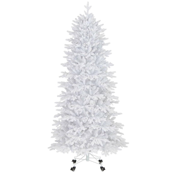 Resenkos 7-Ft Artificial Christmas Tree with 1880 PE PVC Branch Tips - White