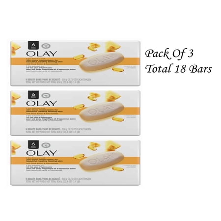 Olay Ultra Moisture Shea Butter Beauty Bar with Vitamin B3 Complex (Pack Of 3)